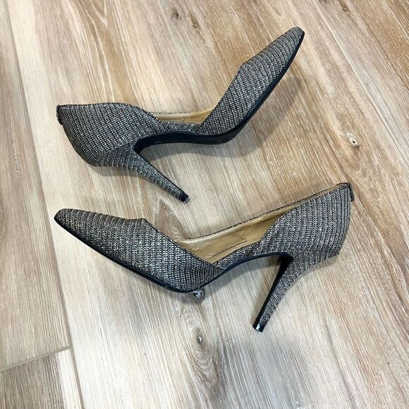 MICHAEL KORS Natalie Flex High Pump Glitter Chain Mesh Size 5.5 - Picture 7 of 8